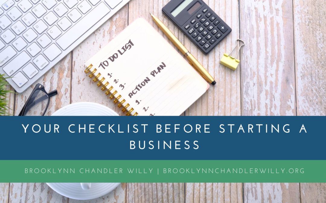 Your Checklist Before Starting a Business